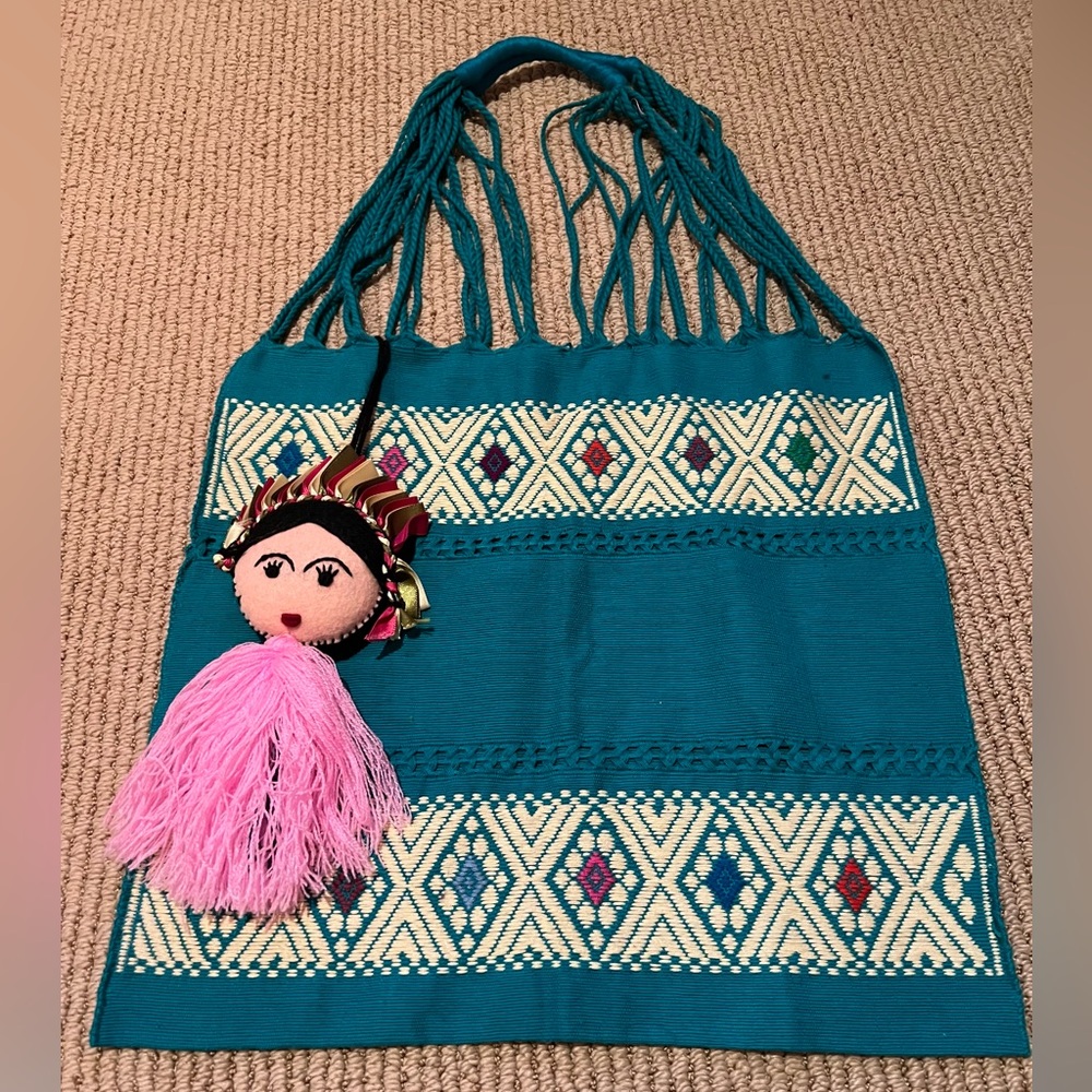 Handwoven Mexican Bag + María Doll Set